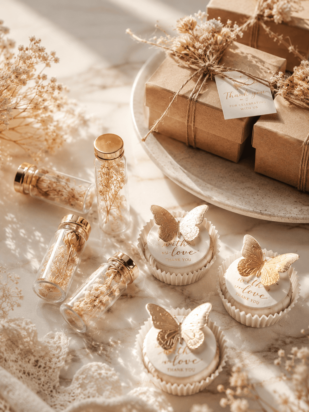 Handcrafted personalized henna ceremony favors